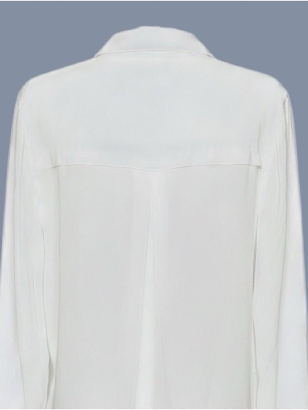 beachlunchlounge Size S White Button Down Arya Pocket Long Sleeve Shirt - Picture 6 of 9